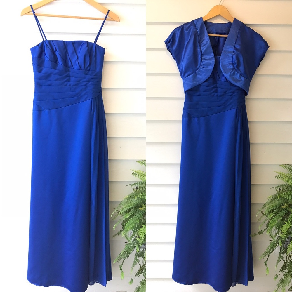 David's Bridal Dress Size 2 F13573 in Horizon